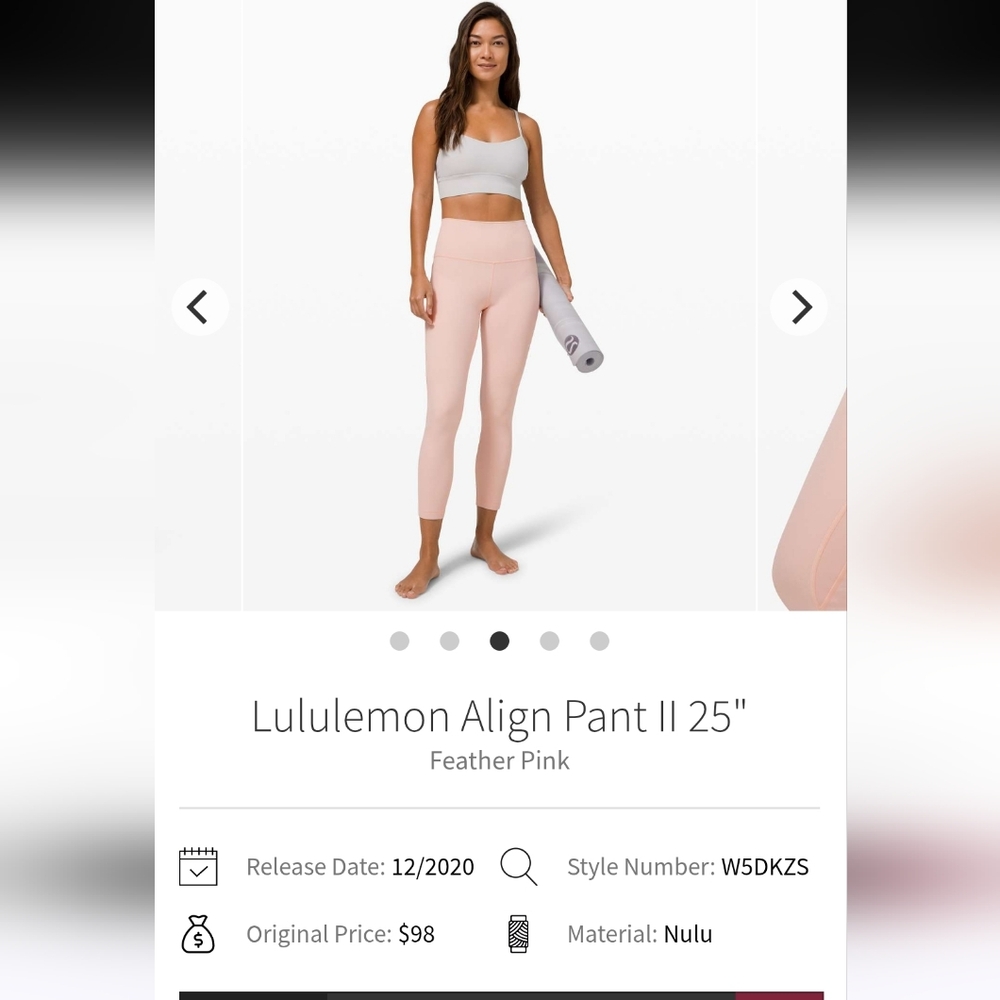 lululemon athletica Align Pant II 25"